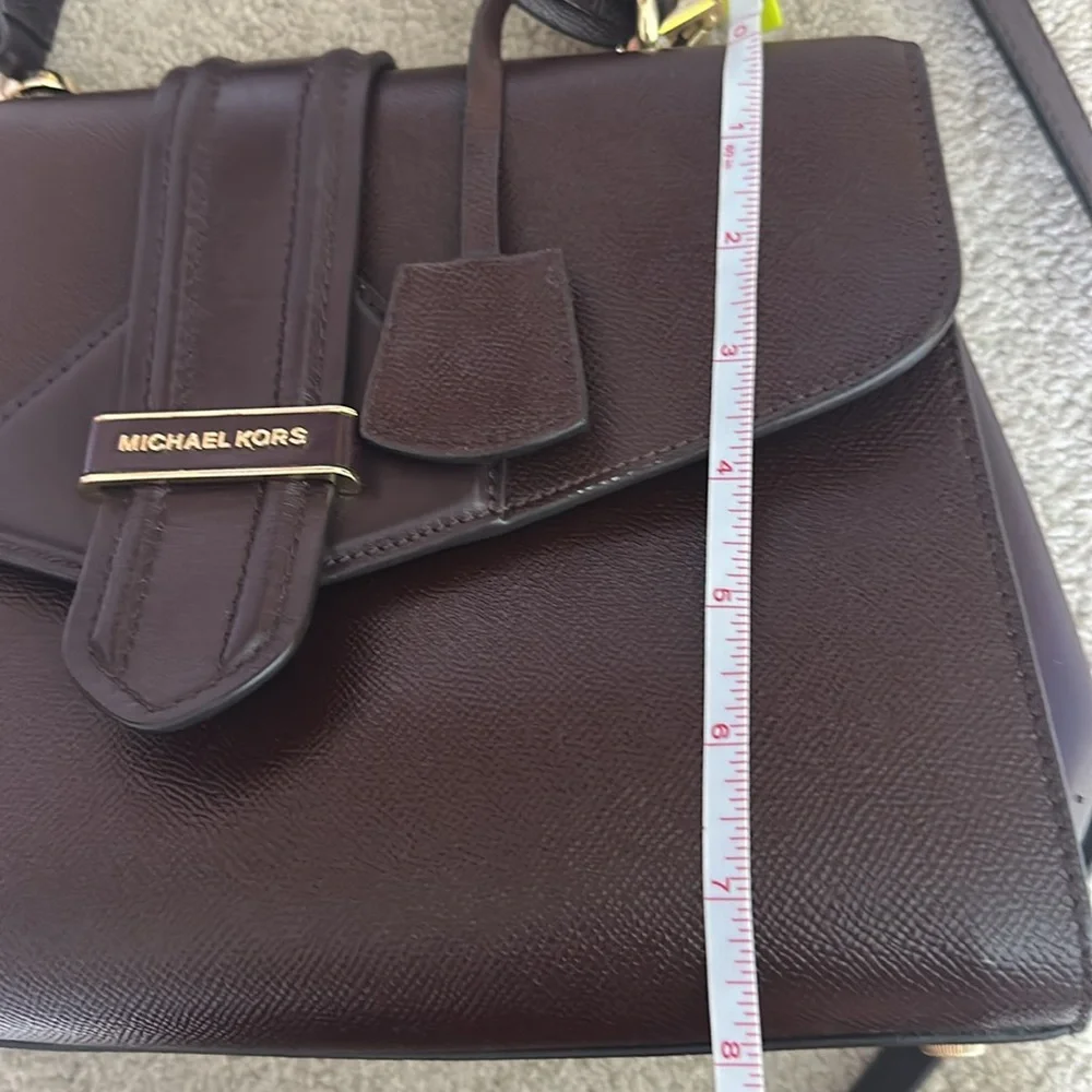 Michael Kors dark wine Leather Handbag
